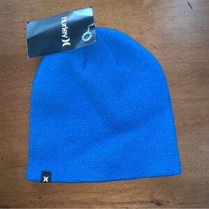 Hurley One And Only 2.0 Blue Unisex Beanie Hat Cap New with Tags